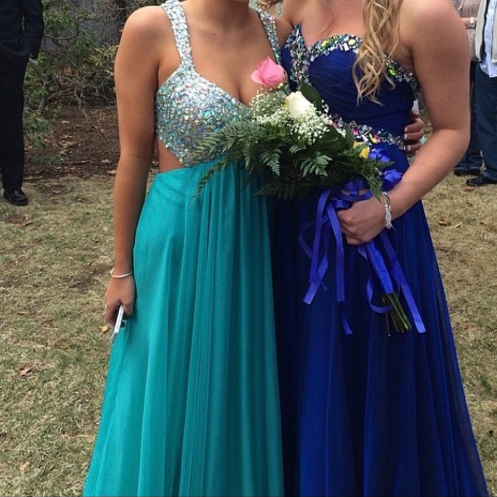 Teal prom dress for sale!!